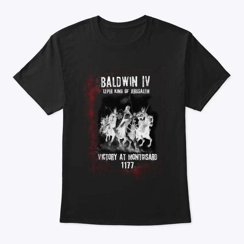 Baldwin IV Leper King T-Shirt in Black